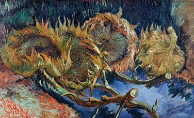 Vier geschnittene Sonnenblumen, 1887 von Vincent van Gogh