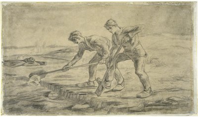 Les bêcheurs nach Millet, 1880 von Vincent van Gogh