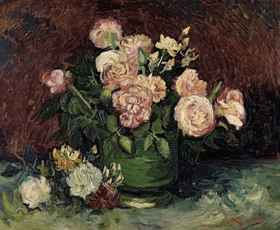 Rosen und Pfingstrosen, 1886 von Vincent van Gogh