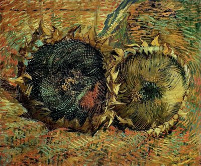 Zwei geschnittene Sonnenblumen von Vincent van Gogh