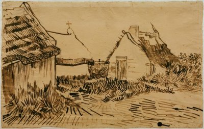 Häuser in Les Saintes-Maries-de-la-Mer von Vincent van Gogh