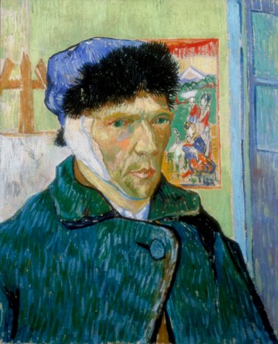 Selbstporträt mit verbundenem Ohr, 1889 von Vincent van Gogh