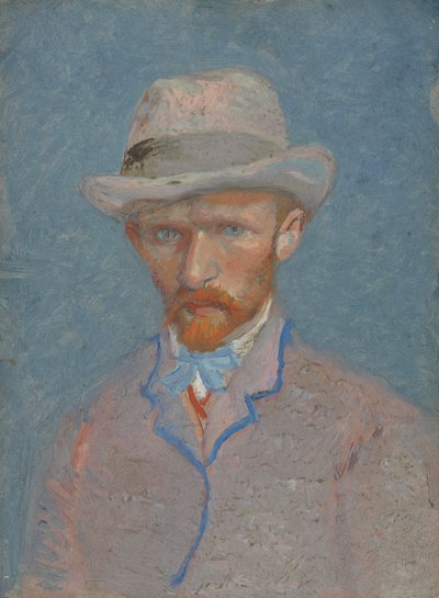 Selbstporträt mit grauem Filzhut von Vincent van Gogh