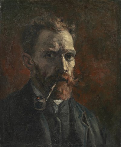 Selbstporträt mit Pfeife von Vincent van Gogh