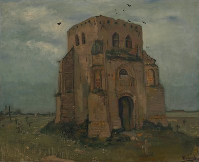 Der alte Kirchturm in Nuenen von Vincent van Gogh