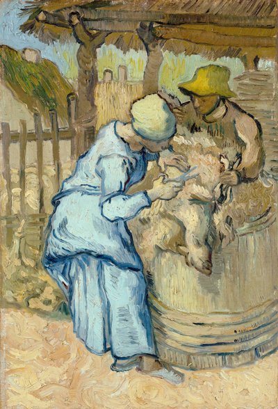 Der Schafscherer nach Millet, 1889 von Vincent van Gogh