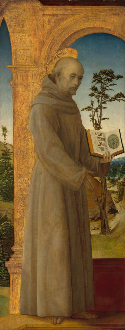 Heiliger Bernardino von Siena von Vincenzo Foppa