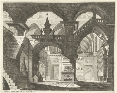 Kircheninterieur von Vincenzo Mazzi