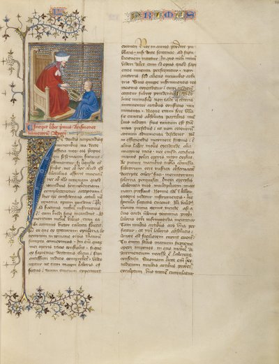 Boethius unterrichtet einen Jungen in Arithmetik von Virgil Master