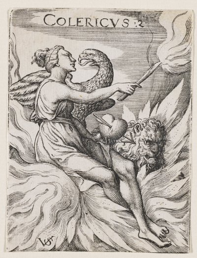 Cholerisches Temperament von Virgilius the elder Solis