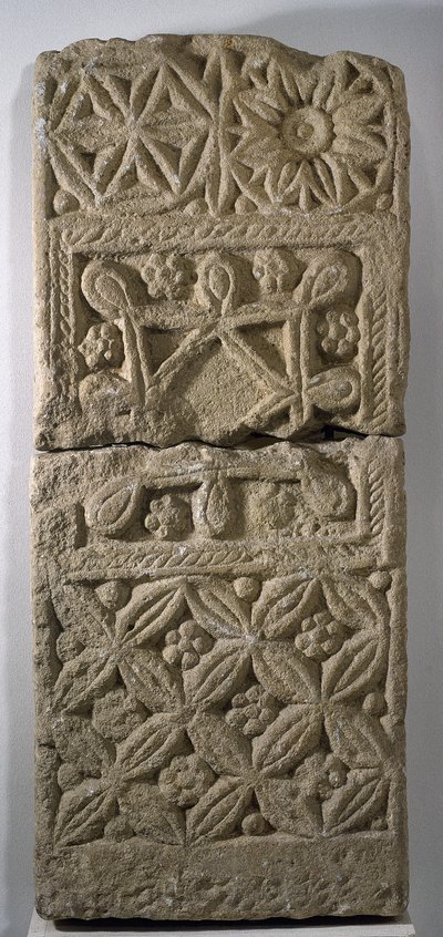 Westgotische Grabstele, 5.-6. Jahrhundert von Visigothic