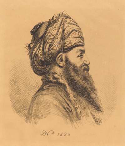 Profilkopf eines Orientalen mit Turban von Vivant Denon