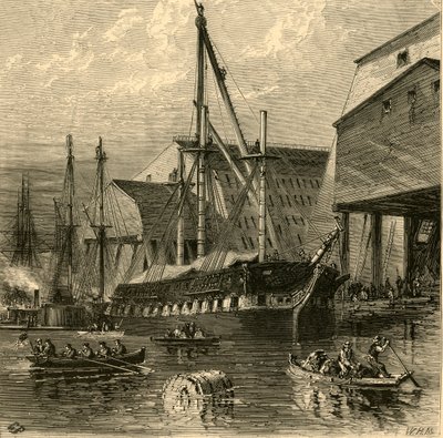 Marinewerft, 1874 von W.H. Morse