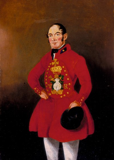 Porträt eines königlichen Barkenmannes, 1843 von WR Noble