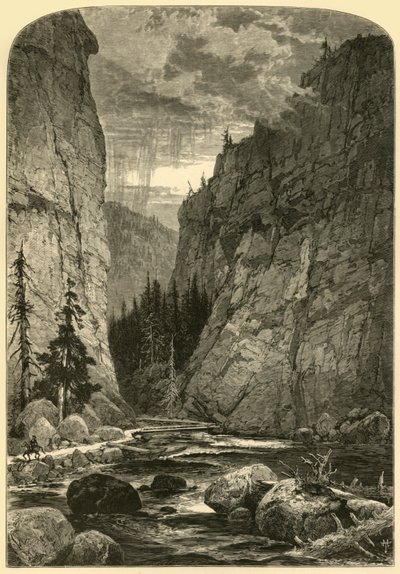 Bowlder Canyon, 1874 von W. J. Linton