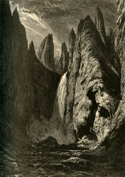 Tower Falls, 1872 von W. J. Linton