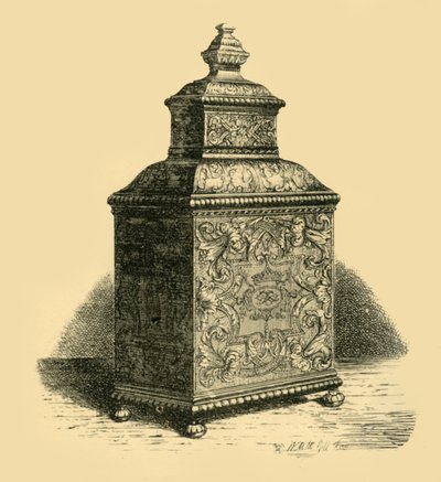 Silberne Teedose, 1716, 1881 von W. M. McGill