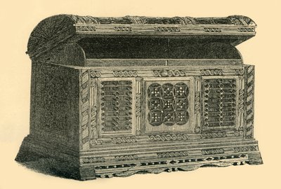 Geschnitzte durchbrochene Schachtel, 1500-ca. 1860, 1881 von W Tucker