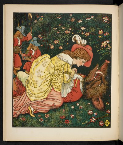 Illustration für Die Schöne und das Biest von Walter Crane