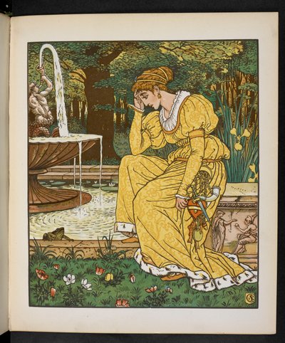 Illustration zum Froschkönig von Walter Crane