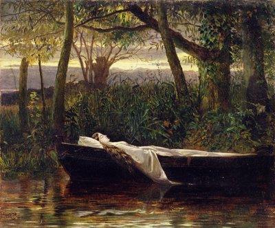 Die Dame von Shalott von Walter Crane