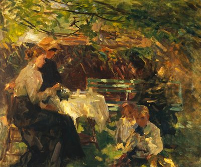 Tee im Garten, ca. 1902 von Walter Frederick Osborne