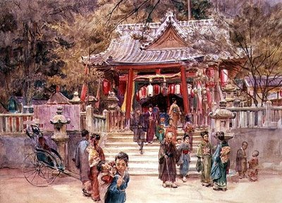 Schrein von Inari in Kobe von Walter Frederick Roofe Tyndale