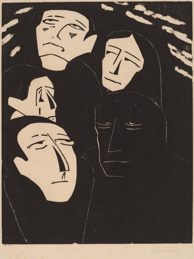 Belauschen, 1919-1920 von Walter Gramatte