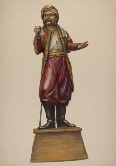 Zigarrenladen-Figur, ca. 1937 von Walter Hochstrasser