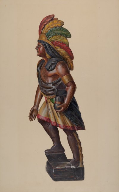 Zigarrenladen-Indianer, ca. 1937 von Walter Hochstrasser