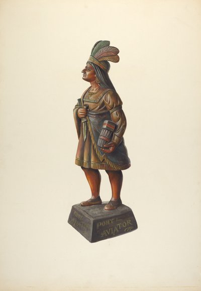 Zigarrenladen-Indianer von Walter Hochstrasser