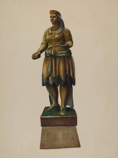 Zigarrenladen-Indianer von Walter Hochstrasser
