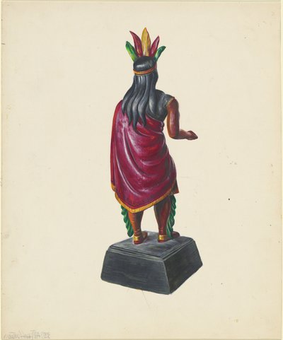 Indianer im Zigarrenladen, ca. 1937 von Walter Hochstrasser