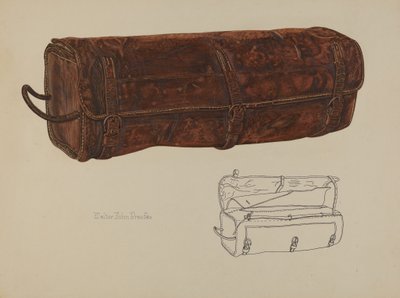 Lederposttasche, um 1938 von Walter Praefke