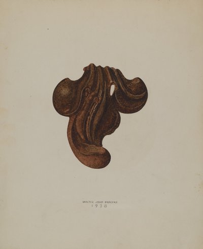 Ornamentales Eisenblatt, 1938 von Walter Praefke