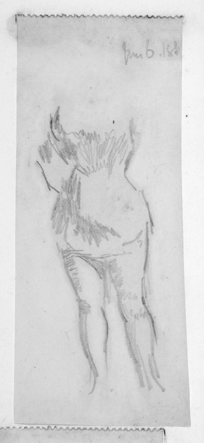 Skizze einer weiblichen Figur von Walter Richard Sickert
