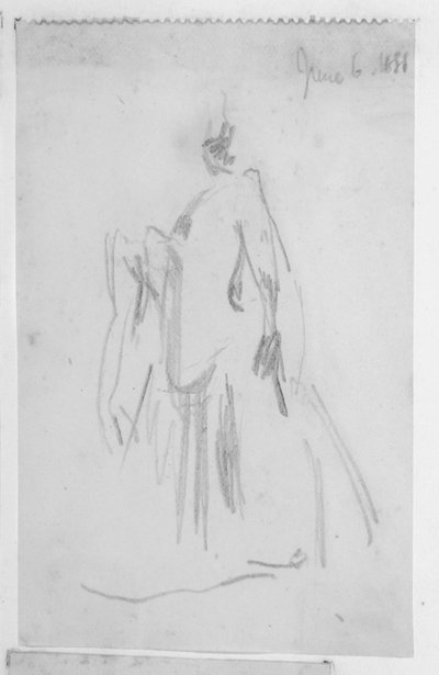 Skizze einer weiblichen Figur von Walter Richard Sickert