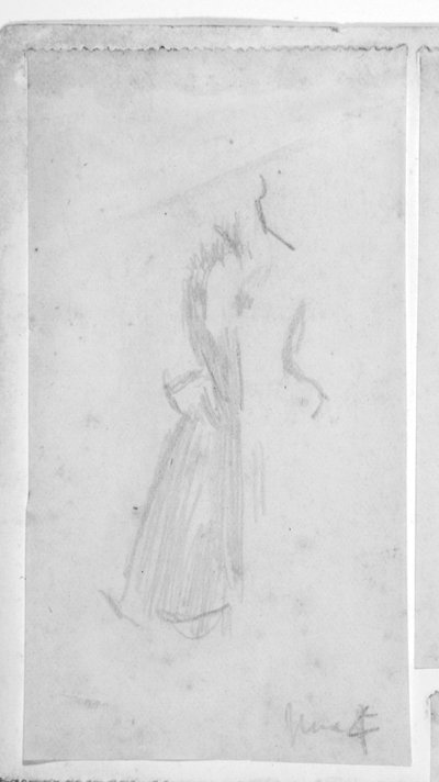 Skizze einer weiblichen Figur von Walter Richard Sickert
