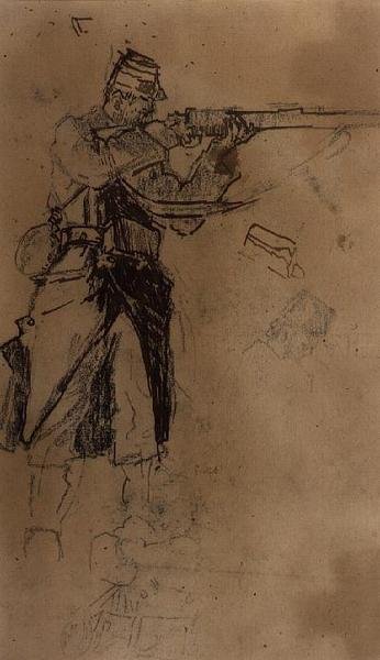 Studie für einen Soldaten von Walter Richard Sickert