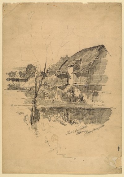 Bauernhäuser, Deutschland von Walter Shirlaw