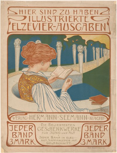 Plakat der Verlagsgesellschaft Hermann Seemann Nachfolger von Walter Tiemann