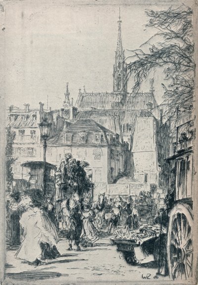Place St. Michel, Paris, ca. 1913 von Walter Zeising