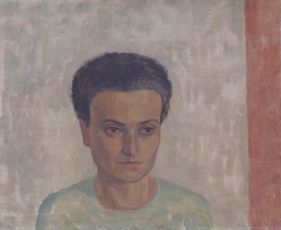 Frau S. Schönberger in grüner Bluse von Walther Gamerith