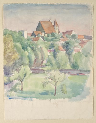 Landschaft mit Kirche von Walther Gamerith
