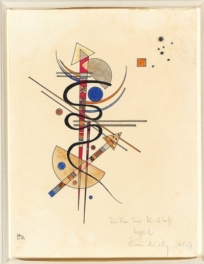 Aquarell für Frau Toni Kirchhoff von Wassily Kandinsky