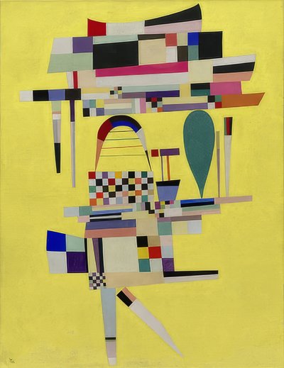 Das gelbe Gemälde (La Toile jaune) von Wassily Kandinsky