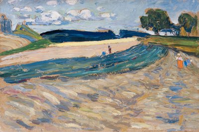 Landschaft mit gelbem Feld von Wassily Kandinsky