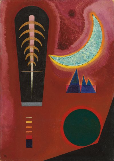 Lose im Rot von Wassily Kandinsky