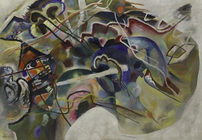 Gemälde mit weißem Rand, 1913 von Wassily Kandinsky