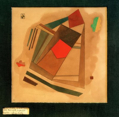 Rot im Quadrat von Wassily Kandinsky